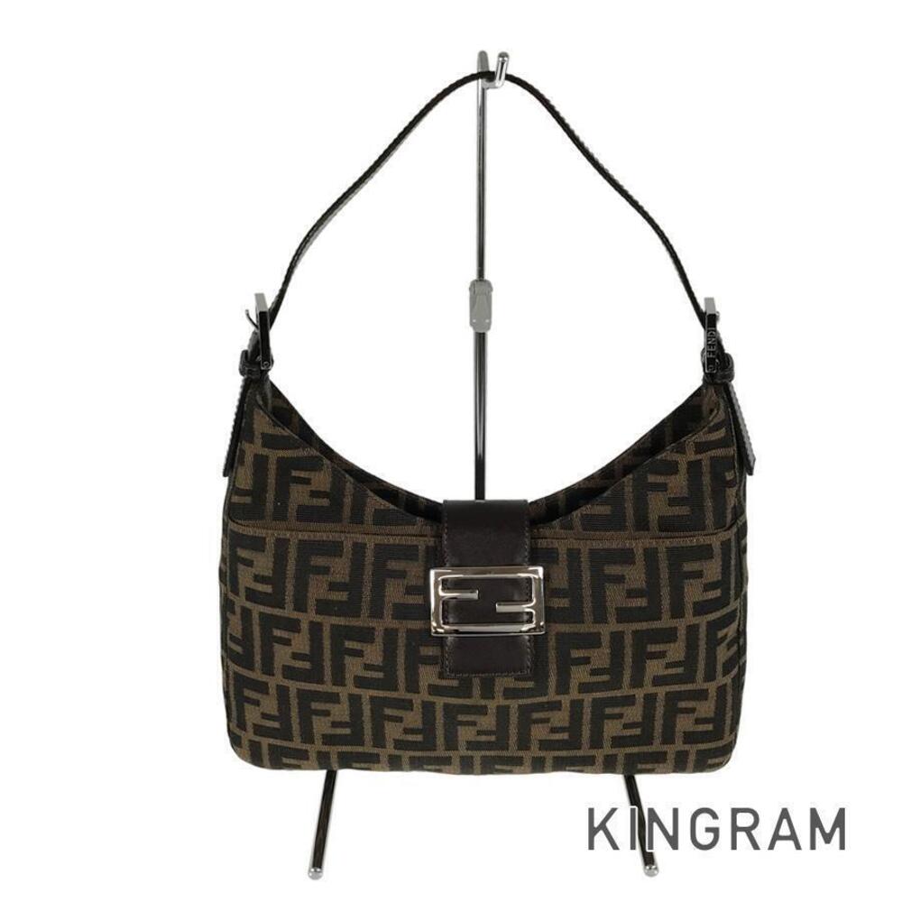 Fendi Zucca Canvas Shoulder Bag